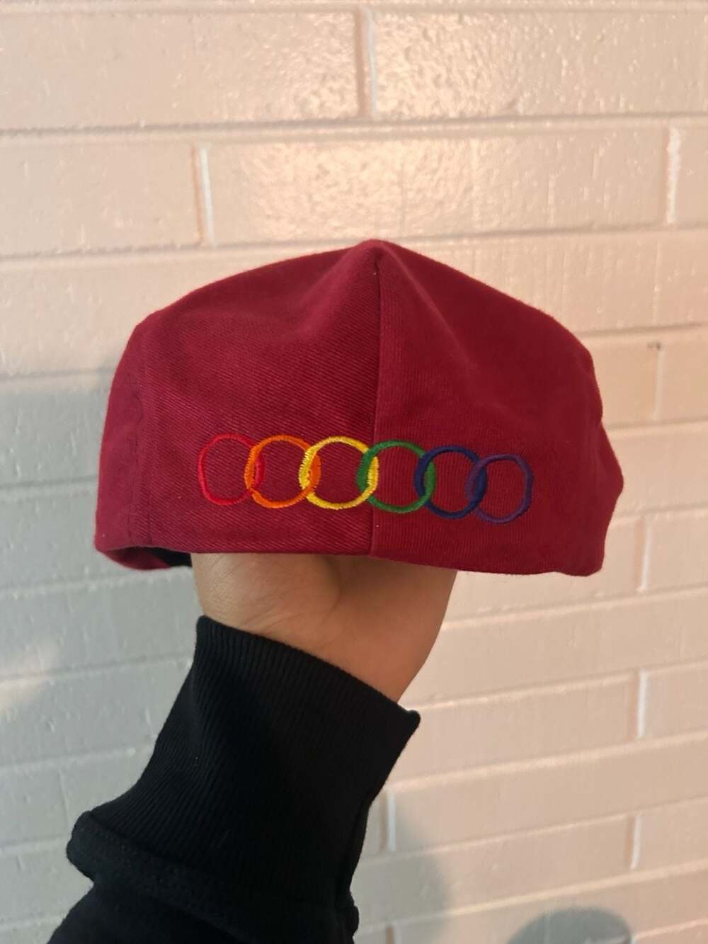 Vintage Headmaster Rainbow Rings Pride Cap SZ M